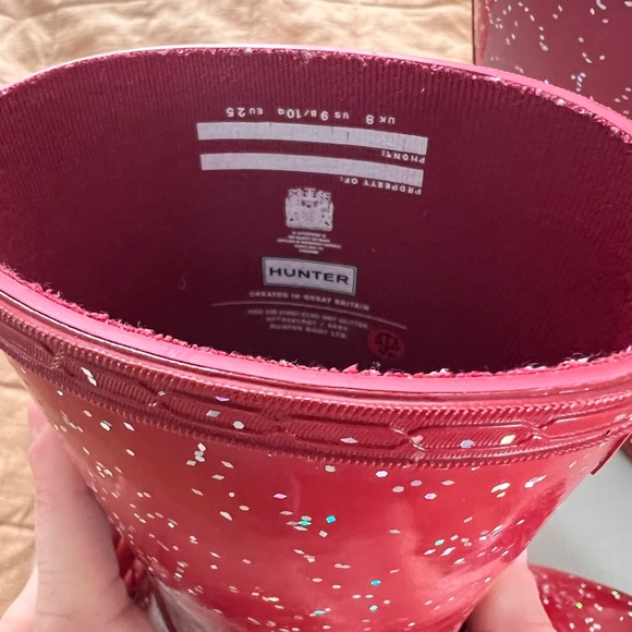 Rare Hunter red glitter boots - Picture 4 of 4